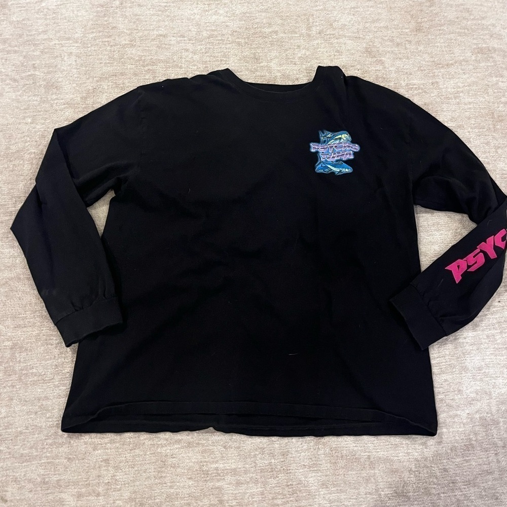 Pyscho Tuna Jellyfish Tropical Glow Long Sleeve Shirt organic cotton beach XXL - Picture 3 of 5